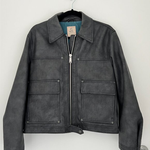 Free People Blair Faux Leather Jacket - Picture 3 of 7